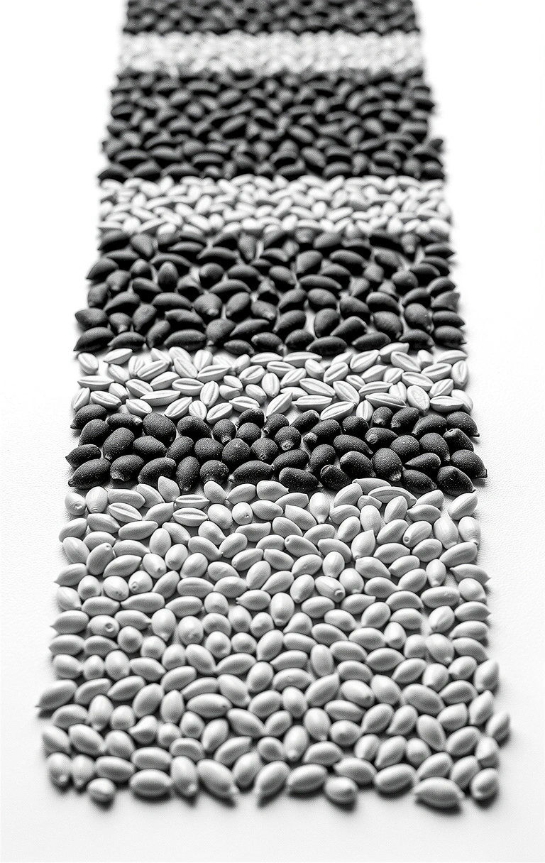 Microscopic arrangement of nutrient-dense seeds